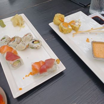 Sayachi - KC roll, salmon roll, rainbow roll. - Sushi Bars Near Me - Kansas City, Missouri Sayachi - KC roll, salmon roll, rainbow roll. - Sushi Bars Near Me - Kansas City, Missouri