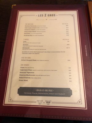 Menu photo 5 Les 2 Gros Paris, 75