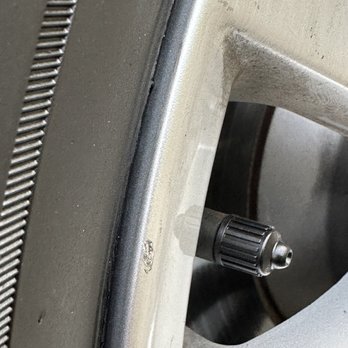 America's Tire - Damaged side of rim with their valve stem puller. - Wheel & Rim Repair Near Me - Millbrae, California