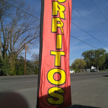 Garcia's Tacos - Burritos flag. Can't miss it - Food Trucks Near Me - Talent, Oregon Garcia's Tacos - Burritos flag. Can't miss it - Food Trucks Near Me - Talent, Oregon