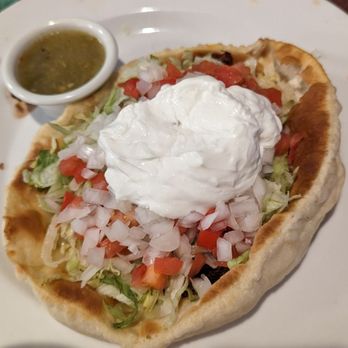 Sopaipilla Factory Restaurant - Pueblo Taco with shredded beef - New Mexican Cuisine Near Me - Santa Fe, New Mexico Sopaipilla Factory Restaurant - Pueblo Taco with shredded beef - New Mexican Cuisine Near Me - Santa Fe, New Mexico