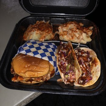 Ribs Against the Machine - The perfect plate ! Rib sandwich with 2 rib tacos and sauce and spice on all the sides! - Barbeque Near Me - Burbank, California Ribs Against the Machine - The perfect plate ! Rib sandwich with 2 rib tacos and sauce and spice on all the sides! - Barbeque Near Me - Burbank, California