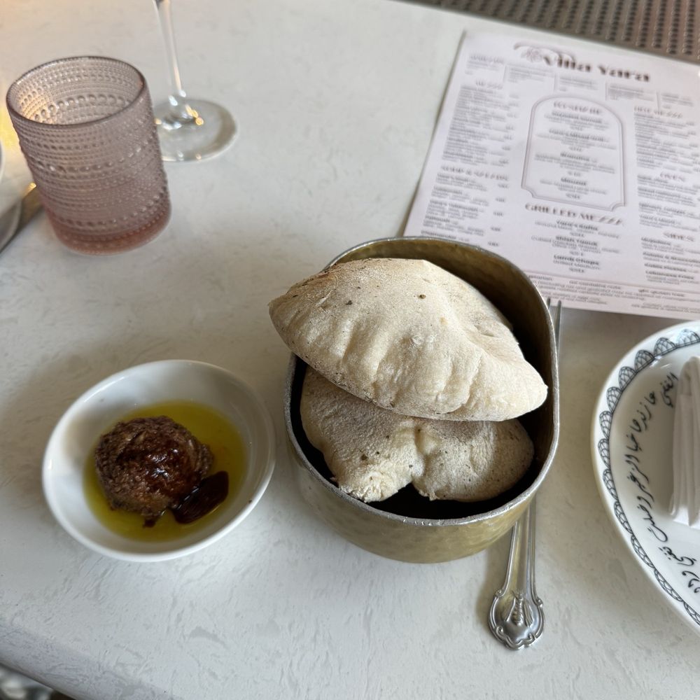 Villa Yara - Bread and dip - Mediterranean Near Me - Washington, DC, District of Columbia