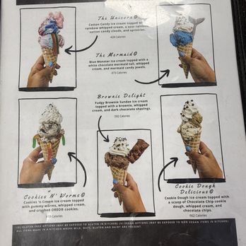 The Yard Milkshake Bar - Menu as of 10/2025 - Ice Cream & Frozen Yogurt Near Me - Branson, Missouri
