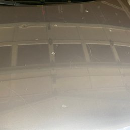 Hardened drops of ?glue ?wax immediately after Montgomery Hills Car Wash Hardened drops of ?glue ?wax immediately after Montgomery Hills Car Wash