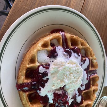 Bee’s Bakery Cafe - Berries & Cream Belgian Waffle - Bakeries Near Me - Oakhurst, California Bee’s Bakery Cafe - Berries & Cream Belgian Waffle - Bakeries Near Me - Oakhurst, California