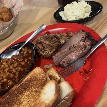 Sonny's BBQ - 2 meat platter- can't go wrong either way - Barbeque Near Me - Brandon, Mississippi Sonny's BBQ - 2 meat platter- can't go wrong either way - Barbeque Near Me - Brandon, Mississippi