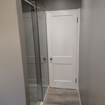 Bill Burkhart - Shower doors completed bathroom remodel. - General Contractors Near Me Bill Burkhart - Shower doors completed bathroom remodel. - General Contractors Near Me