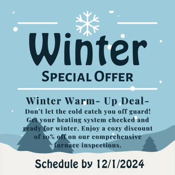 Awesome Heating and Air Conditioning - Winter Warm- Up Deal!!!
Enjoy 10% off when you book or pre-book before 12/1/2024 - Heating & Air Conditioning/HVAC Near Me - Livermore, California Awesome Heating and Air Conditioning - Winter Warm- Up Deal!!!
Enjoy 10% off when you book or pre-book before 12/1/2024 - Heating & Air Conditioning/HVAC Near Me - Livermore, California