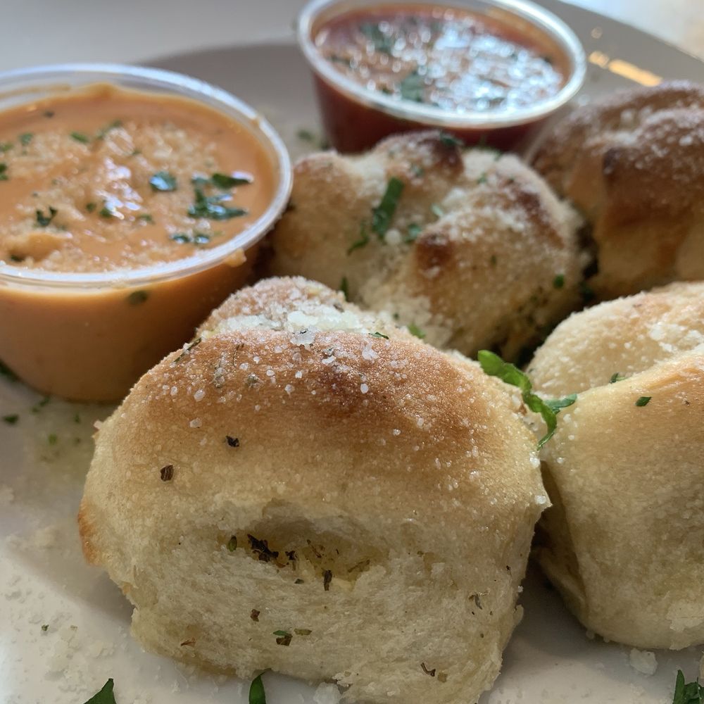 Garlic Knots with vodka sauce! Garlic Knots with vodka sauce!