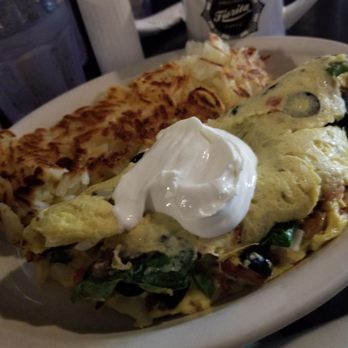 The 5 Point Café - Fractured omelet with bacon and veggies - Dive Bars Near Me - Seattle, Washington The 5 Point Café - Fractured omelet with bacon and veggies - Dive Bars Near Me - Seattle, Washington
