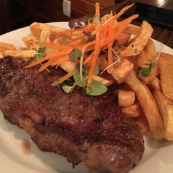 Paroa Hotel Motel - Porterhouse Steak and Frits! Excellent cut!