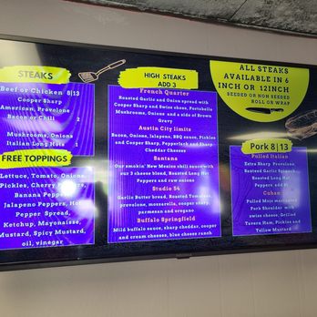 High Steaks - Menu - Cheesesteaks Near Me - Ambler, Pennsylvania