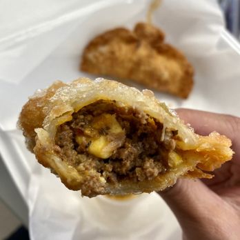 Mommies Empanadas - TRADITIONAL ARGENTINIAN BEEF - my favorite of the "BEEF" flavors! Slightly sweeter because it has raisins. - Food Trucks Near Me - Peachtree City, Georgia
