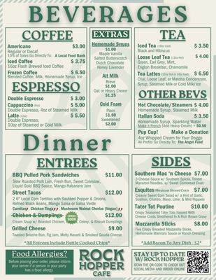 Menu photo 1 Rock Hopper Cafe Campton, NH