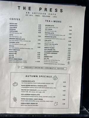 Menu photo 2 The Press - Pleasanton Pleasanton, CA Menu photo 2 The Press - Pleasanton Pleasanton, CA