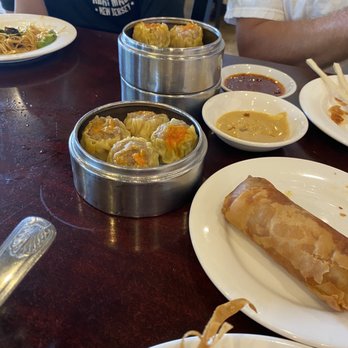Real Wok - Shumai and egg rolls they're calling spring rolls - Dim Sum Near Me - Lake Worth, Florida