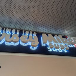 At airport Jersey Mike's Subs Sign