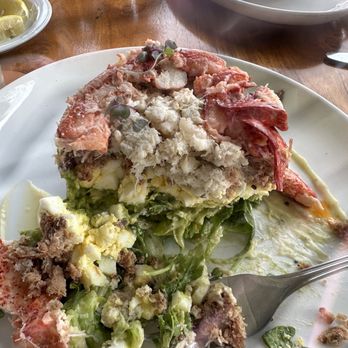 Shore - Crab and Lobster Cobb Salad without tomato. - New American Near Me - Longboat Key, Florida