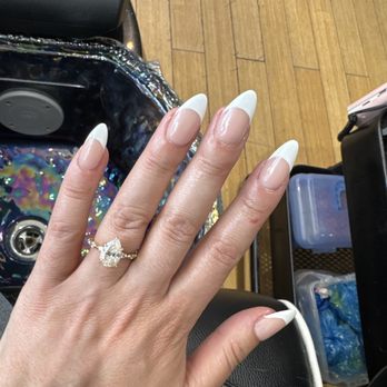 Divine Spa - Full set French tip done by Jenny - Nail Salons Near Me - San Francisco, California Divine Spa - Full set French tip done by Jenny - Nail Salons Near Me - San Francisco, California