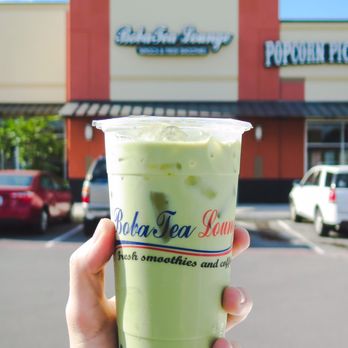 Boba Tea Lounge - Matcha Green Tea with cream and tapioca - Coffee & Tea Near Me - Selma, Texas Boba Tea Lounge - Matcha Green Tea with cream and tapioca - Coffee & Tea Near Me - Selma, Texas