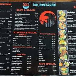 Poke Stop - Menu as of 09/20/2026