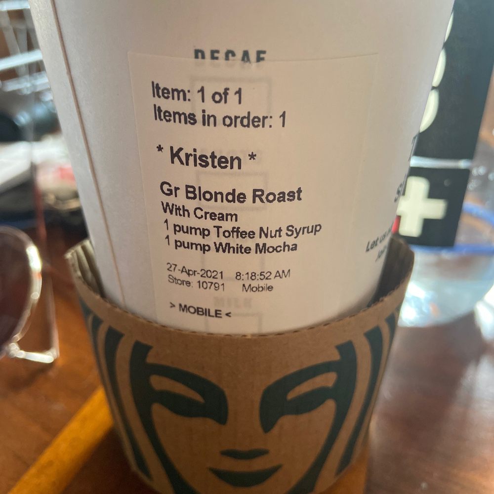 a cup of coffee on a table