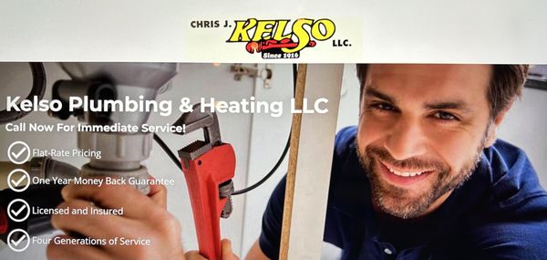 CJ Kelso Plumbing & Heating Logo