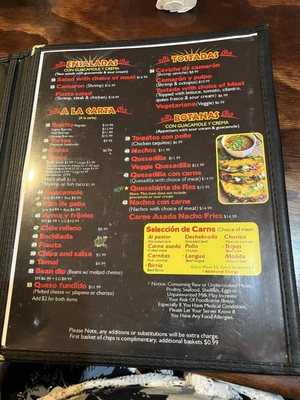 Menu photo 4 Fiesta Mexicana Reno, NV Menu photo 4 Fiesta Mexicana Reno, NV