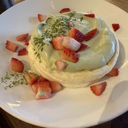 Strawberry matcha pancake Strawberry matcha pancake