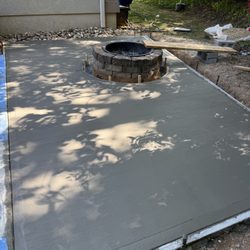 William T Conner Concrete Contractor - Patio extension around fire pit