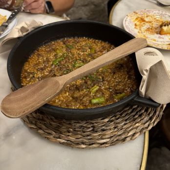 Bodega La Puntual - Iberico ham and rice dish. Worth the wait! - Catalan Near Me - Barcelona, B