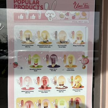 Ume Tea - Menu - Bubble Tea Near Me - Davis, California