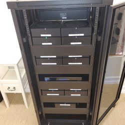 Audio Video Helpers - 13 Zone Sonos AMP system, Audio Equipment Rack with active cooling.