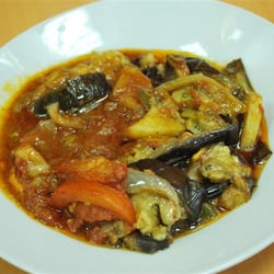 Real Taste - Vegetable stew, mainly aubergine and tomatoes - part of £2.50 meal.