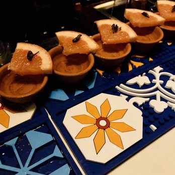 Pearl Diver - Mezcal shots with grapefruit and lime cricket (yes, I ate a big!) - Hawaiian Near Me - Nashville, Tennessee Pearl Diver - Mezcal shots with grapefruit and lime cricket (yes, I ate a big!) - Hawaiian Near Me - Nashville, Tennessee