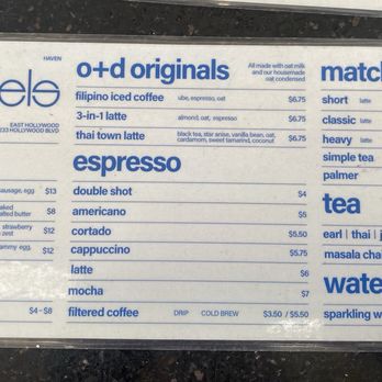 Obet & Del's Coffee - Menu - Coffee & Tea Near Me - Los Angeles, California Obet & Del's Coffee - Menu - Coffee & Tea Near Me - Los Angeles, California