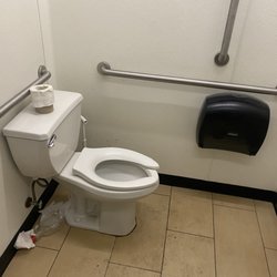 7-Eleven - The roll that they had clearly fell was dirty. I don't know if it fell in a mop bucket or the toilet. Horrible sanitation.