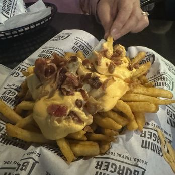 Grimm Burger - Cheese fries.... - Burgers Near Me - Wilmington, North Carolina