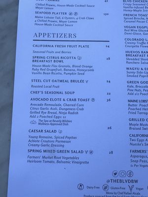Menu photo 6 The Blvd Beverly Hills, CA