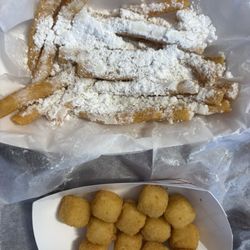 Funnel fries & Hot Cheese Balls
