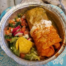 Chimichanga filled with Carnitas