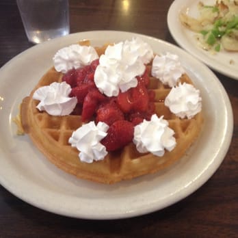 Wagon Wheel Restaurant - Strawberry Belgian waffle - American Near Me - Needles, California Wagon Wheel Restaurant - Strawberry Belgian waffle - American Near Me - Needles, California