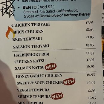 Bethany Sushi - Menu - Japanese Near Me - Portland, Oregon Bethany Sushi - Menu - Japanese Near Me - Portland, Oregon