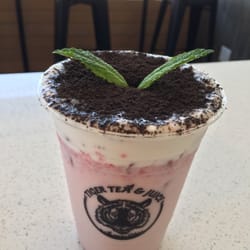 Tiger Tea & Juice - Burlingame - Strawberry Jasmine Milk Tea Potted Plant