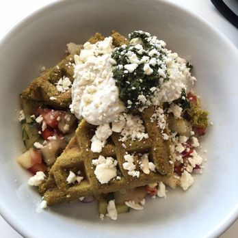 Moxie Eatery - Falafel waffle bowl - Cafes Near Me - Denver, Colorado