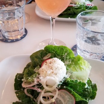 St Genevieve - Thousand suns drink - sparkling wine and grapefruit Gem salad - half - French Near Me - Minneapolis, Minnesota St Genevieve - Thousand suns drink - sparkling wine and grapefruit Gem salad - half - French Near Me - Minneapolis, Minnesota