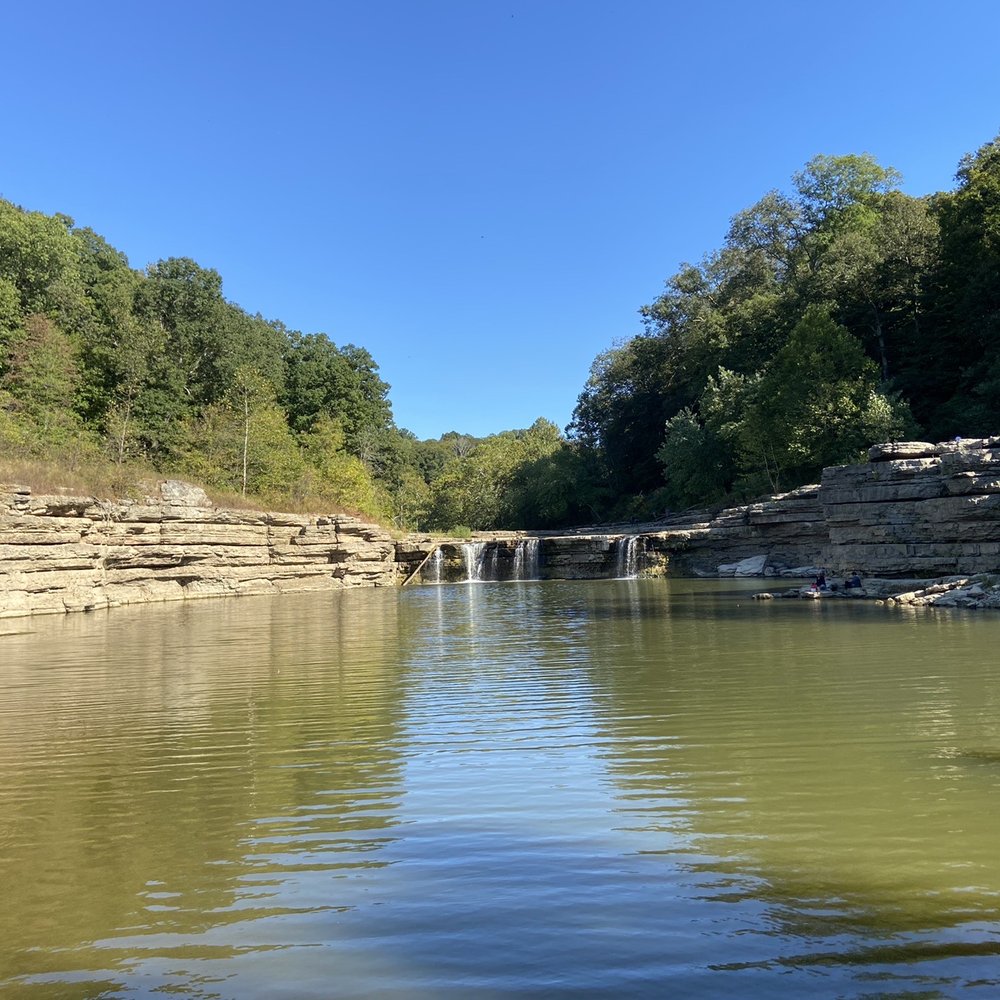 Cataract Falls State Recreation Area - Far side looking towards the falls - Hiking Near Me