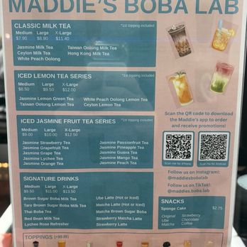 Maddie's Boba Lab - Bubble Tea Near Me - New York, New York
