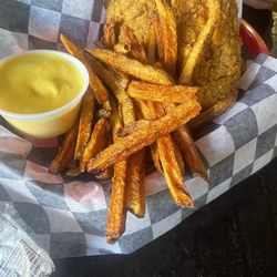 Eagles Nest Food & Spirits - Chicken strips and fries